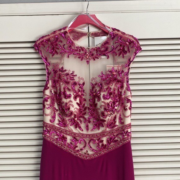 Alyce Paris Hot Pink Evening Gown - Picture 3 of 5